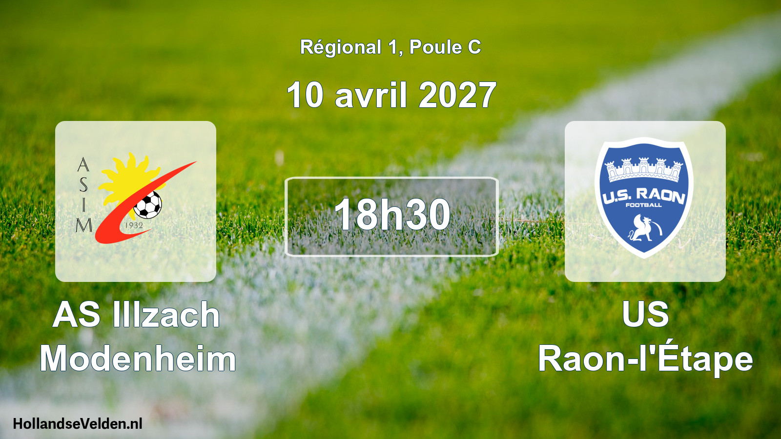 Match programmé: AS Illzach Modenheim - US Raon-l'Étape (10 avril 2027)
