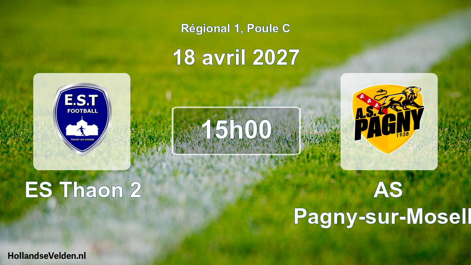 Scheduled Match: ES Thaon 2 - AS Pagny-sur-Moselle (18 April 2027)