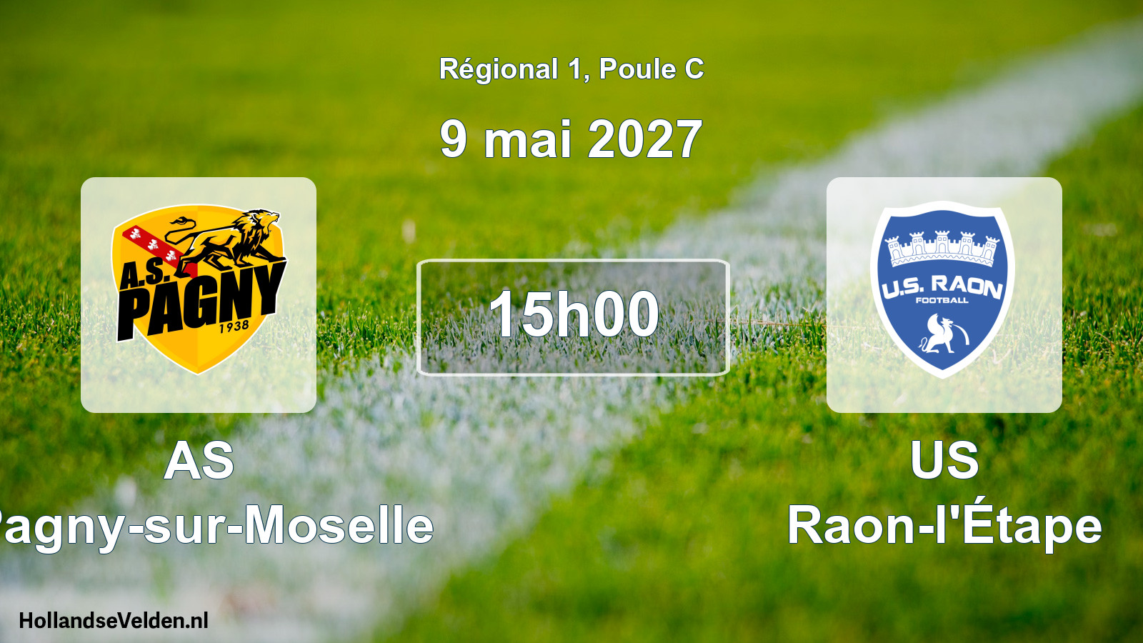 Match programmé: AS Pagny-sur-Moselle - US Raon-l'Étape (9 mai 2027)