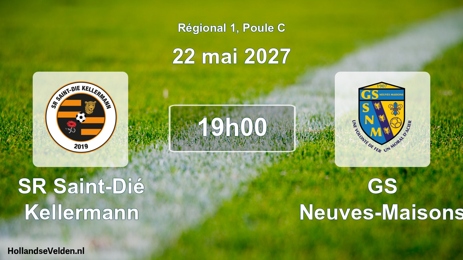 Match programmé: SR Saint-Dié Kellermann - GS Neuves-Maisons (22 mai 2027)