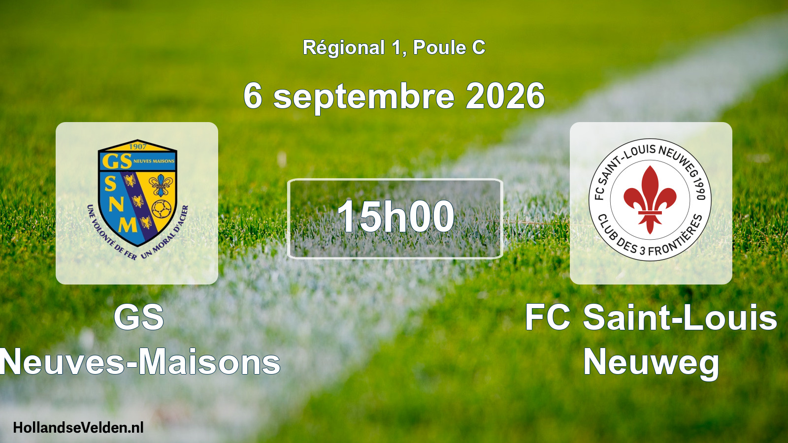 Scheduled Match: GS Neuves-Maisons - FC Saint-Louis Neuweg (6 September 2026)