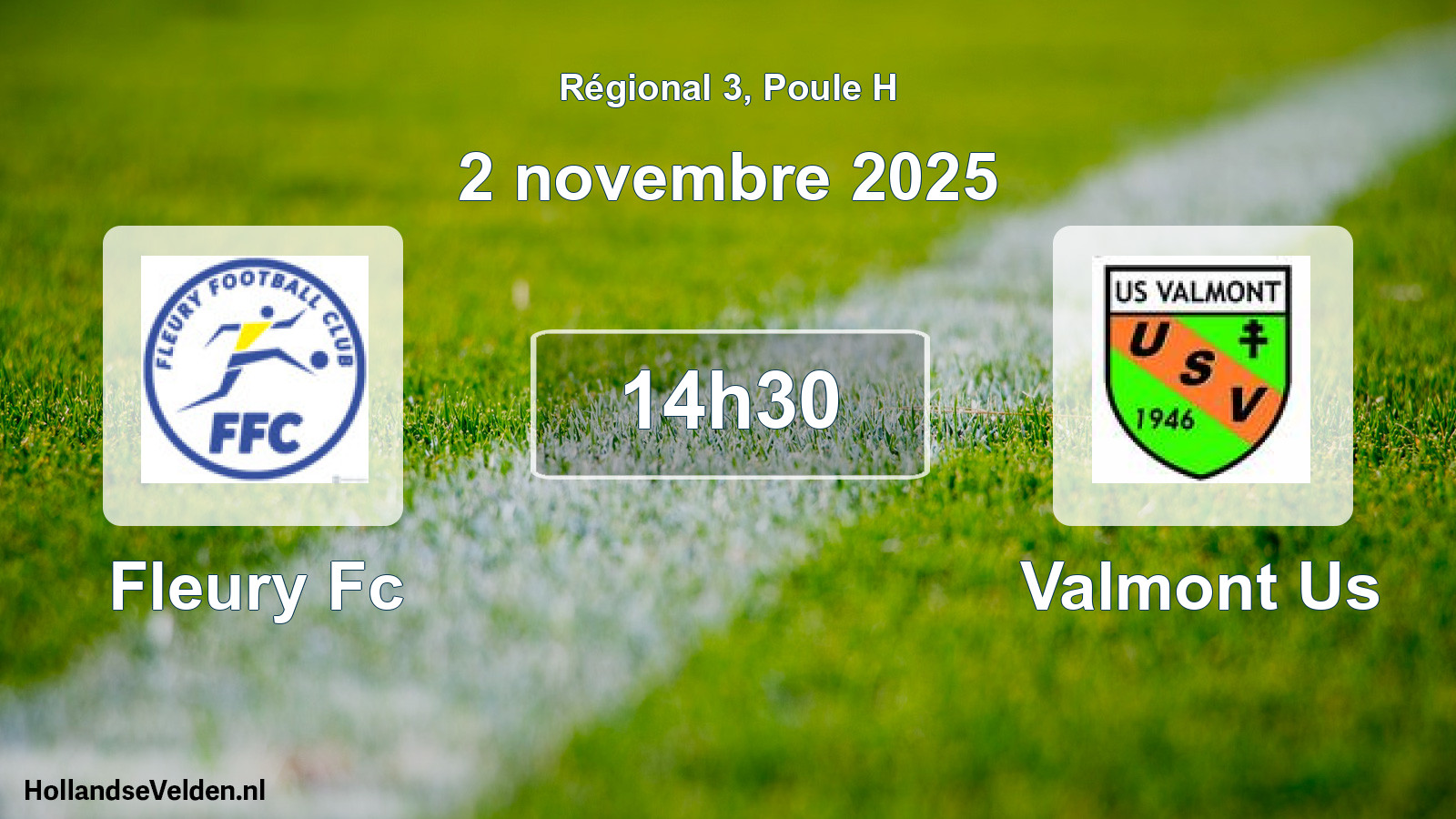 Scheduled Match: Fleury Fc - Valmont Us (2 November 2025)