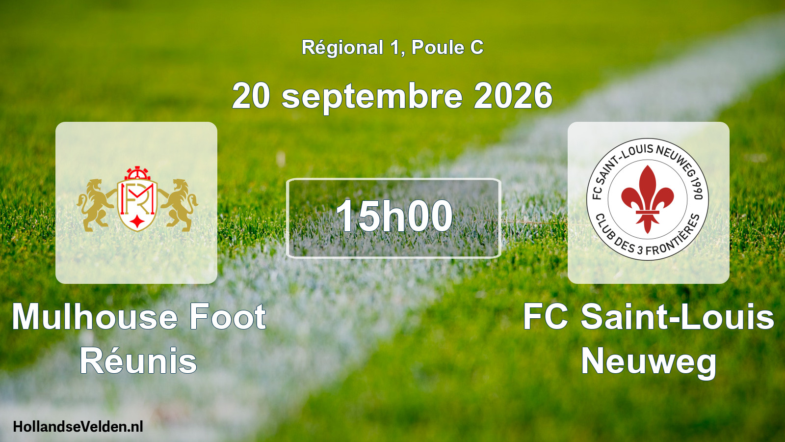 Scheduled Match: Mulhouse Foot Réunis - FC Saint-Louis Neuweg (20 September 2026)