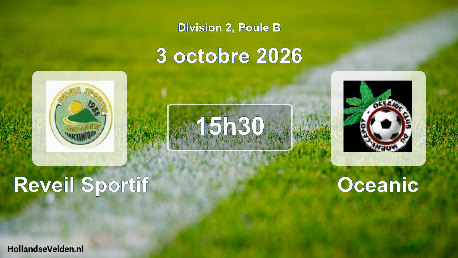 Match programmé: Reveil Sportif - Oceanic (3 octobre 2026)