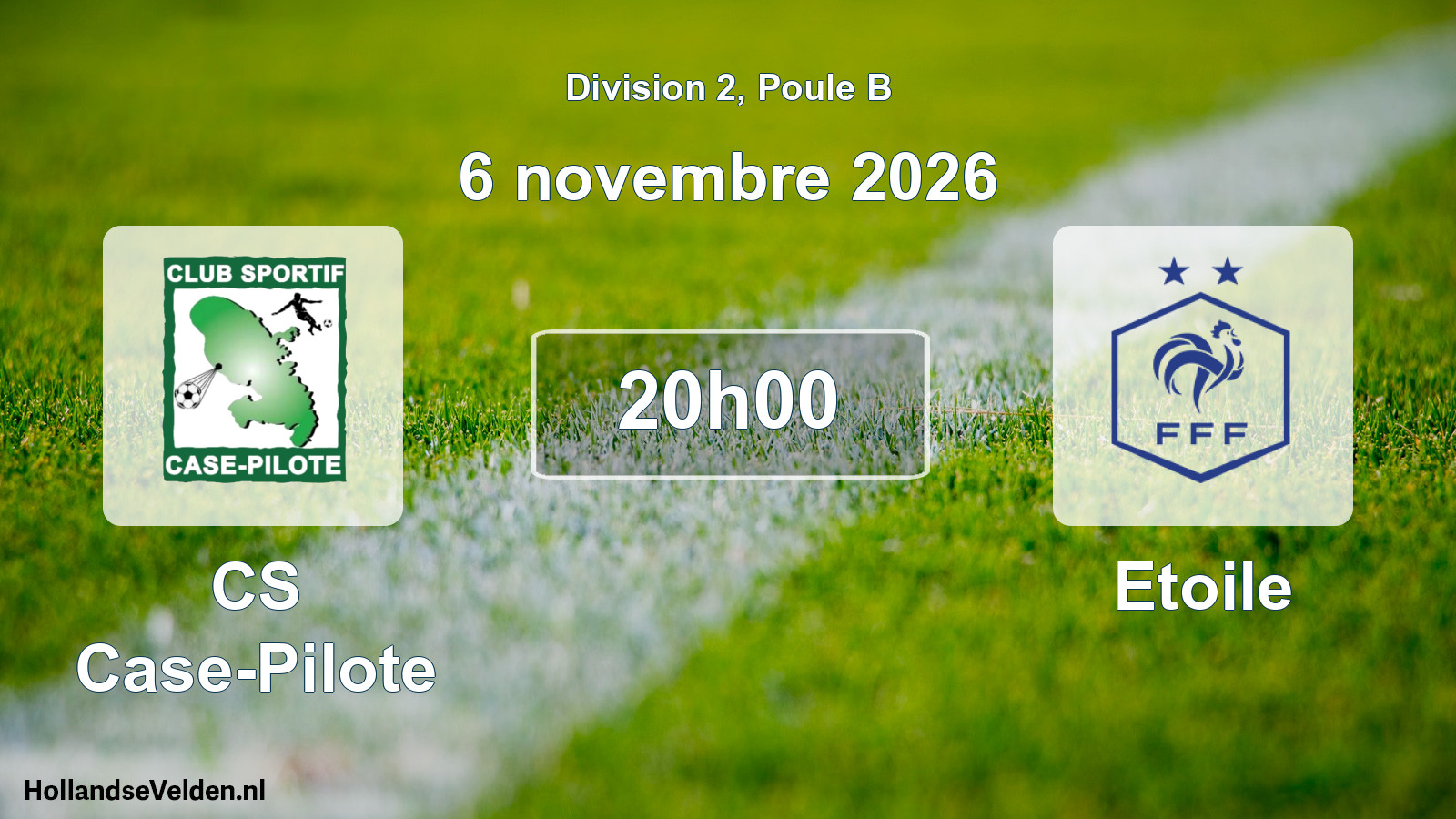 Match programmé: CS Case-Pilote - Etoile (6 novembre 2026)