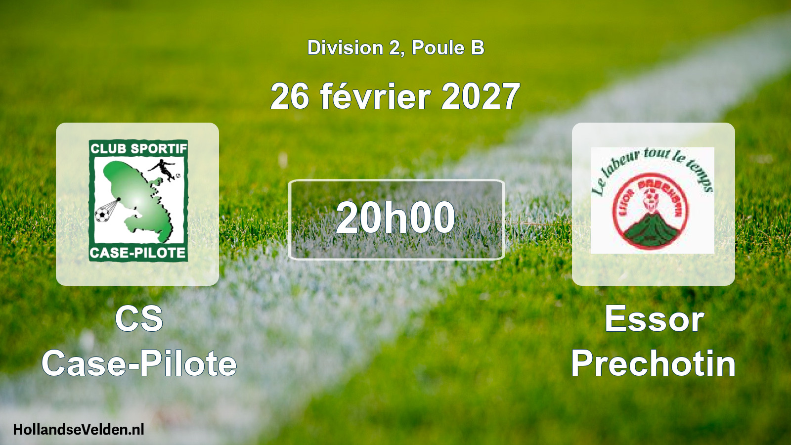Match programmé: CS Case-Pilote - Essor Prechotin (26 février 2027)