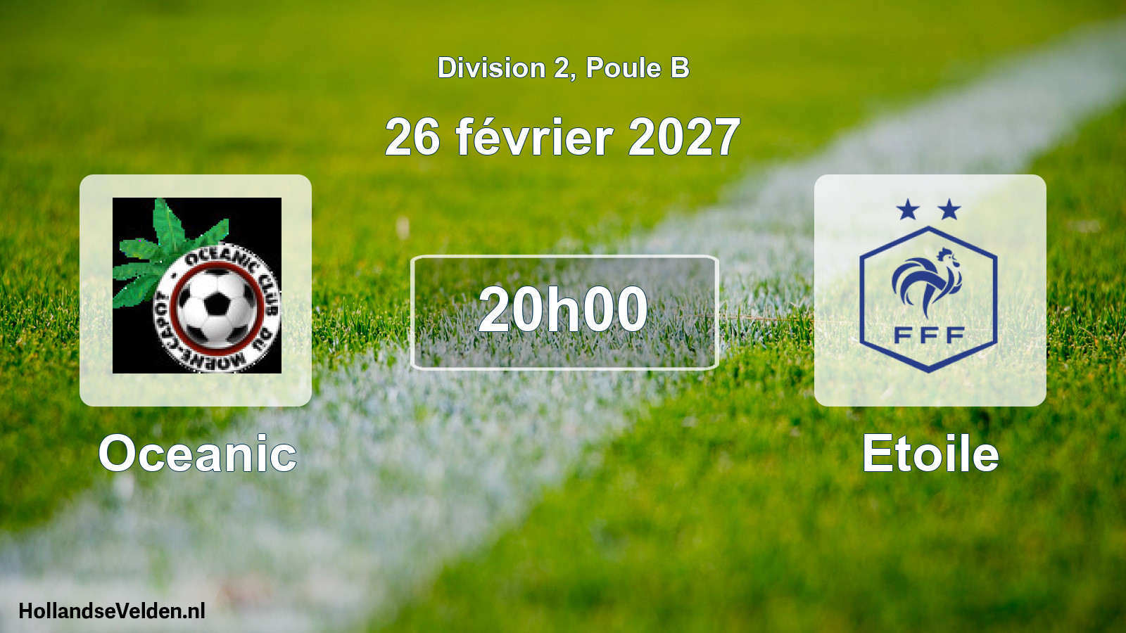 Match programmé: Oceanic - Etoile (26 février 2027)