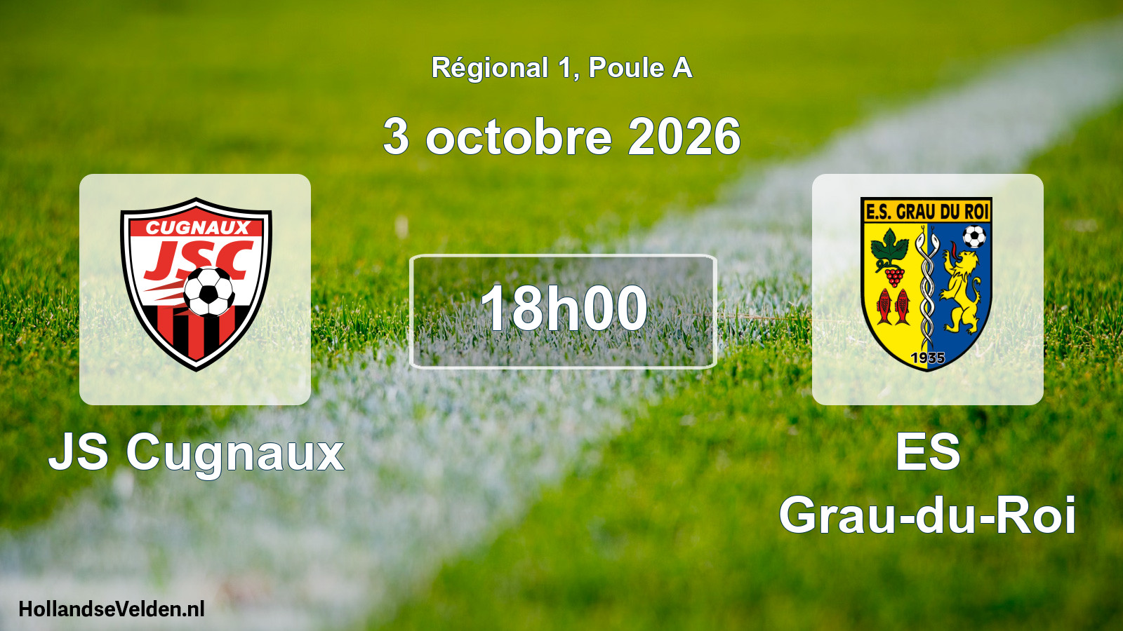 Scheduled Match: JS Cugnaux - ES Grau-du-Roi (3 October 2026)