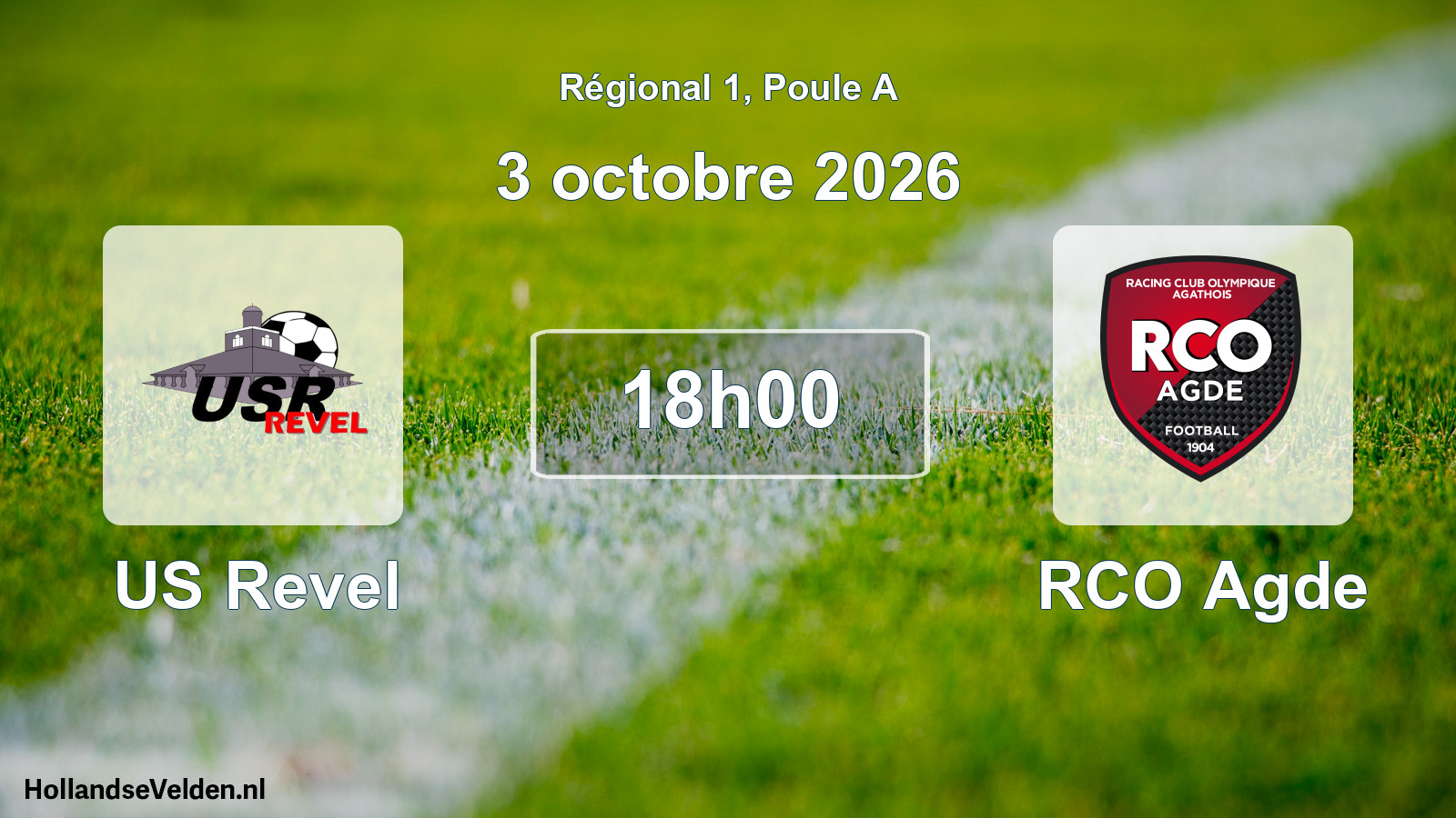 Scheduled Match: US Revel - RCO Agde (3 October 2026)