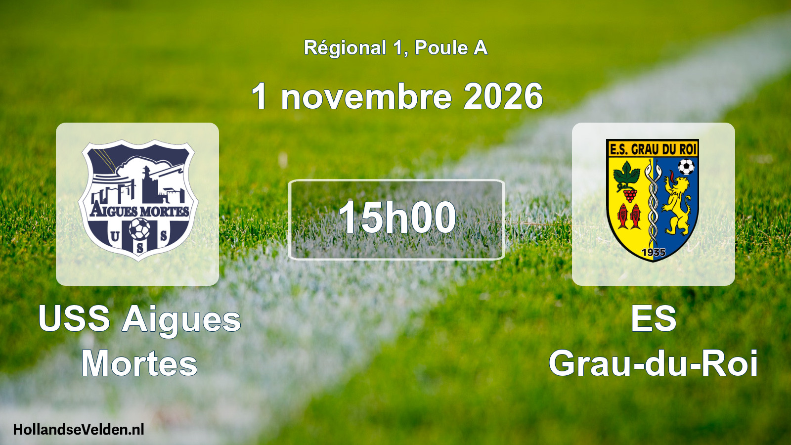 Match programmé: USS Aigues Mortes - ES Grau-du-Roi (1 novembre 2026)