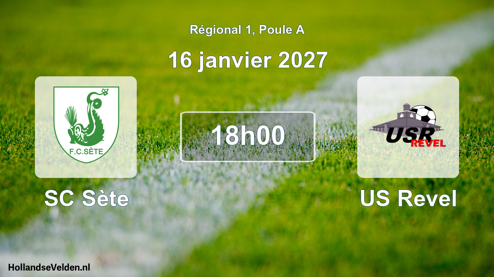 Match programmé: SC Sète - US Revel (16 janvier 2027)