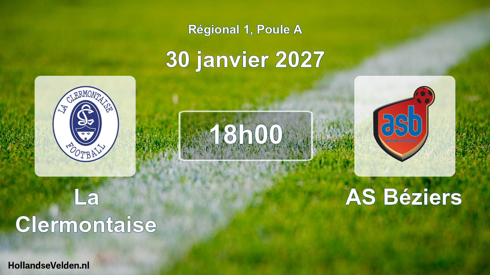 Match programmé: La Clermontaise - AS Béziers (30 janvier 2027)