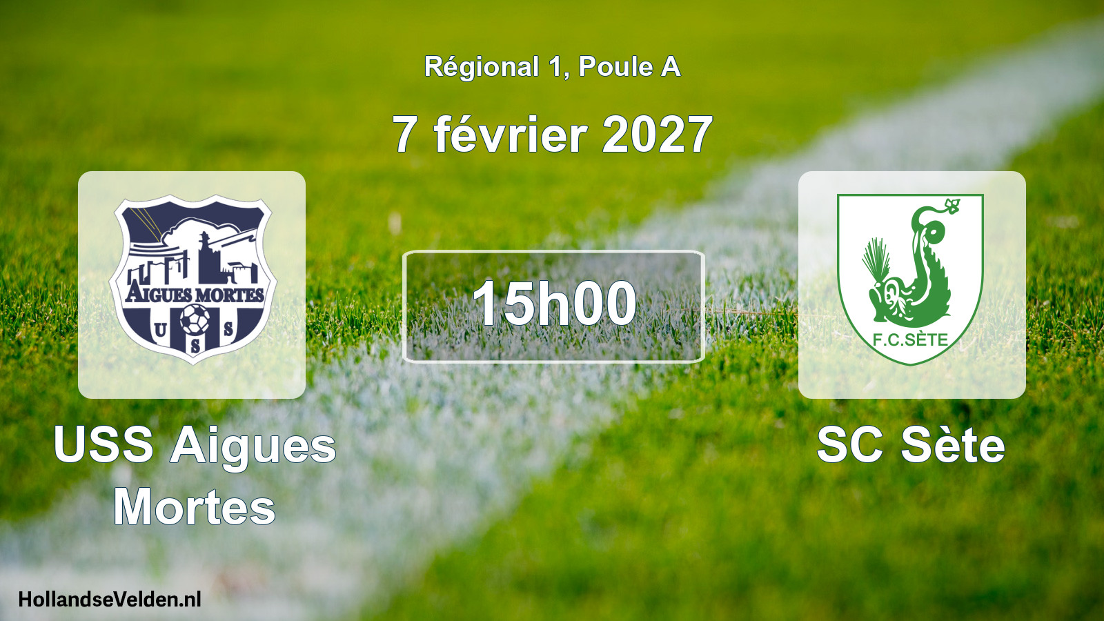 Match programmé: USS Aigues Mortes - SC Sète (7 février 2027)