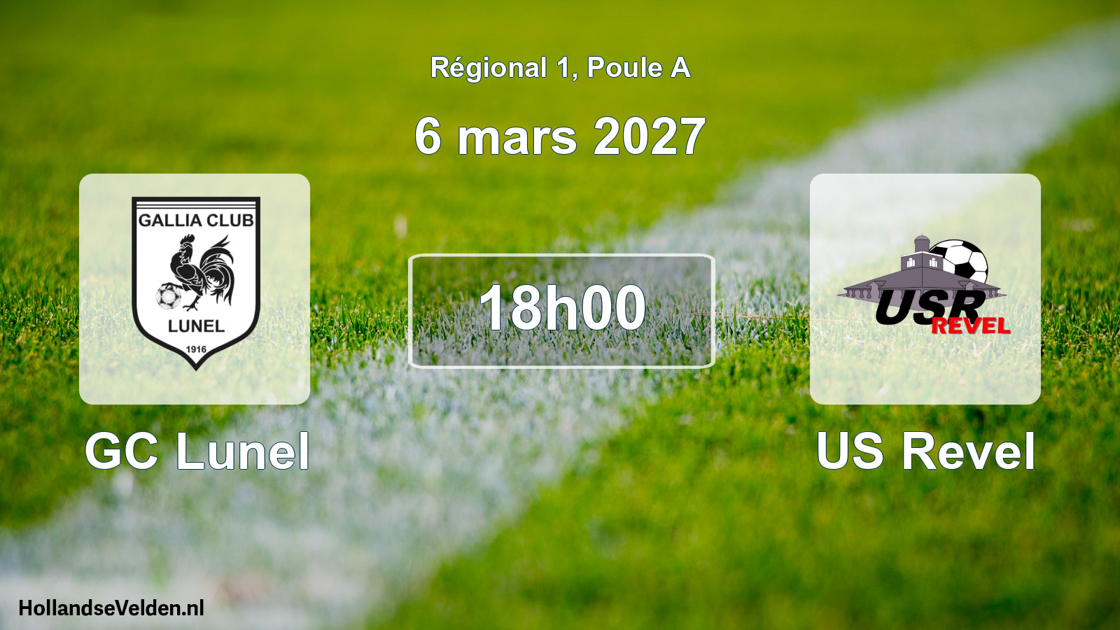 Match programmé: GC Lunel - US Revel (6 mars 2027)