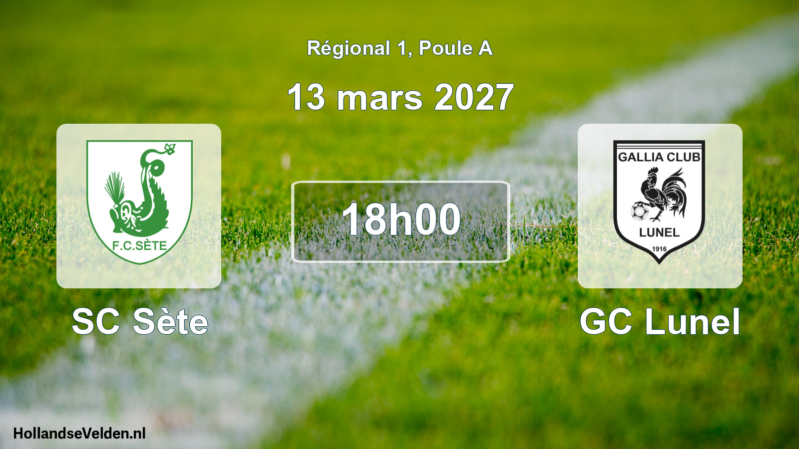 Scheduled Match: SC Sète - GC Lunel (13 March 2027)