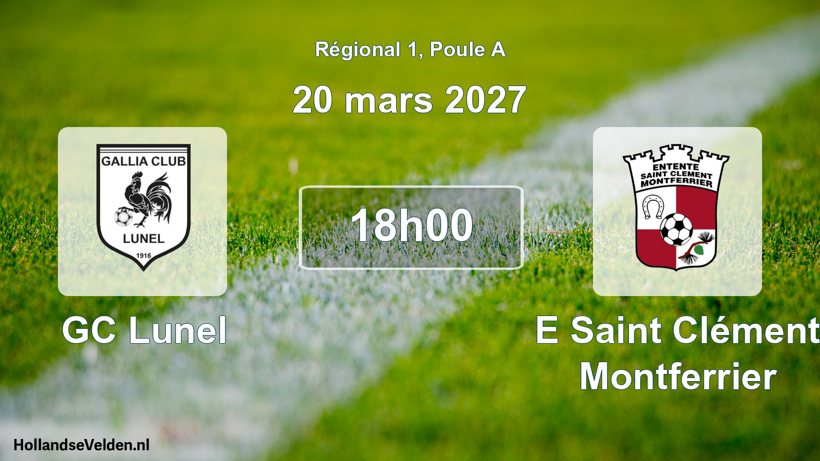 Scheduled Match: GC Lunel - E Saint Clément Montferrier (20 March 2027)