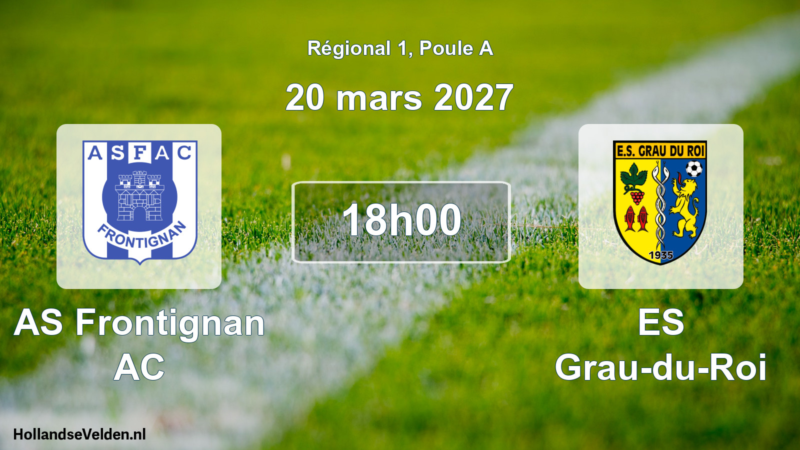 Match programmé: AS Frontignan AC - ES Grau-du-Roi (20 mars 2027)