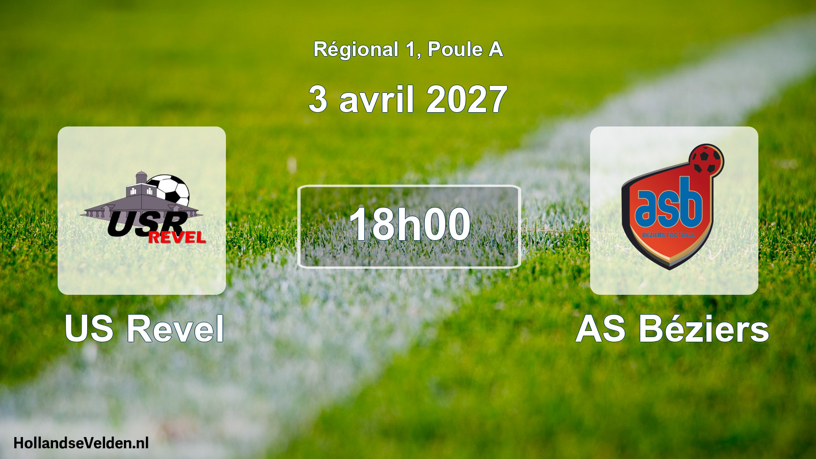Scheduled Match: US Revel - AS Béziers (3 April 2027)