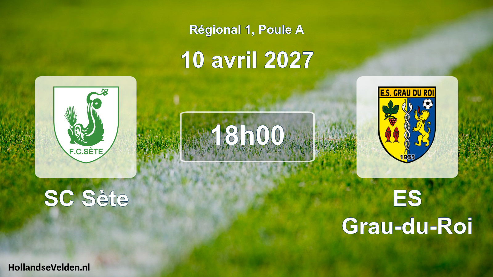 Match programmé: SC Sète - ES Grau-du-Roi (10 avril 2027)