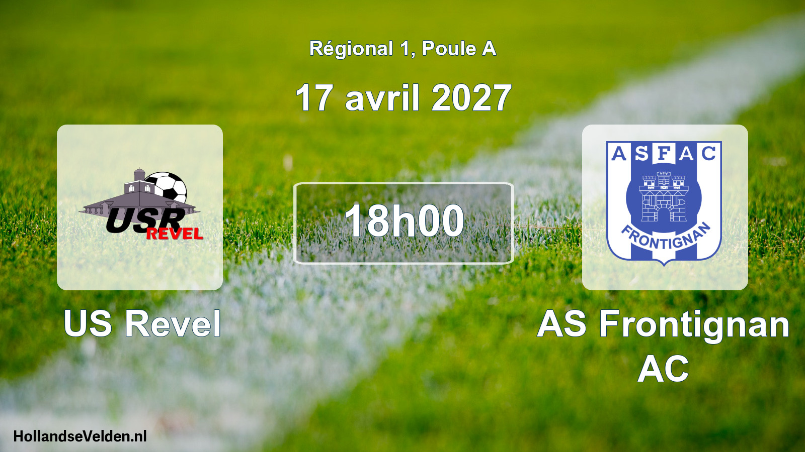 Match programmé: US Revel - AS Frontignan AC (17 avril 2027)