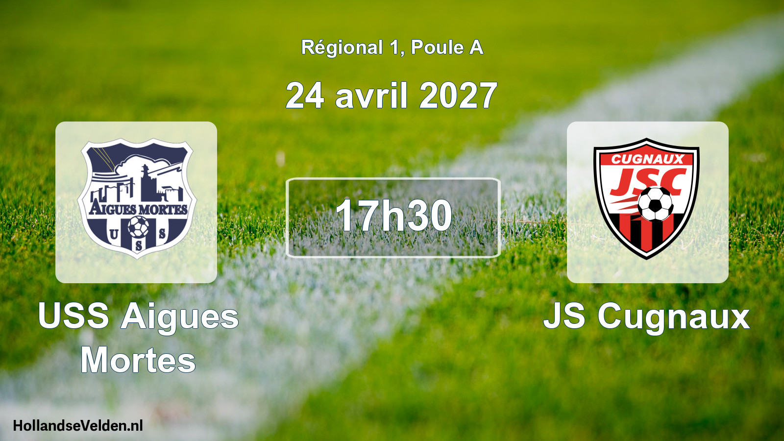 Match programmé: USS Aigues Mortes - JS Cugnaux (24 avril 2027)