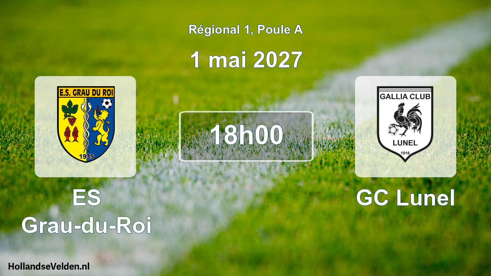 Match programmé: ES Grau-du-Roi - GC Lunel (1 mai 2027)