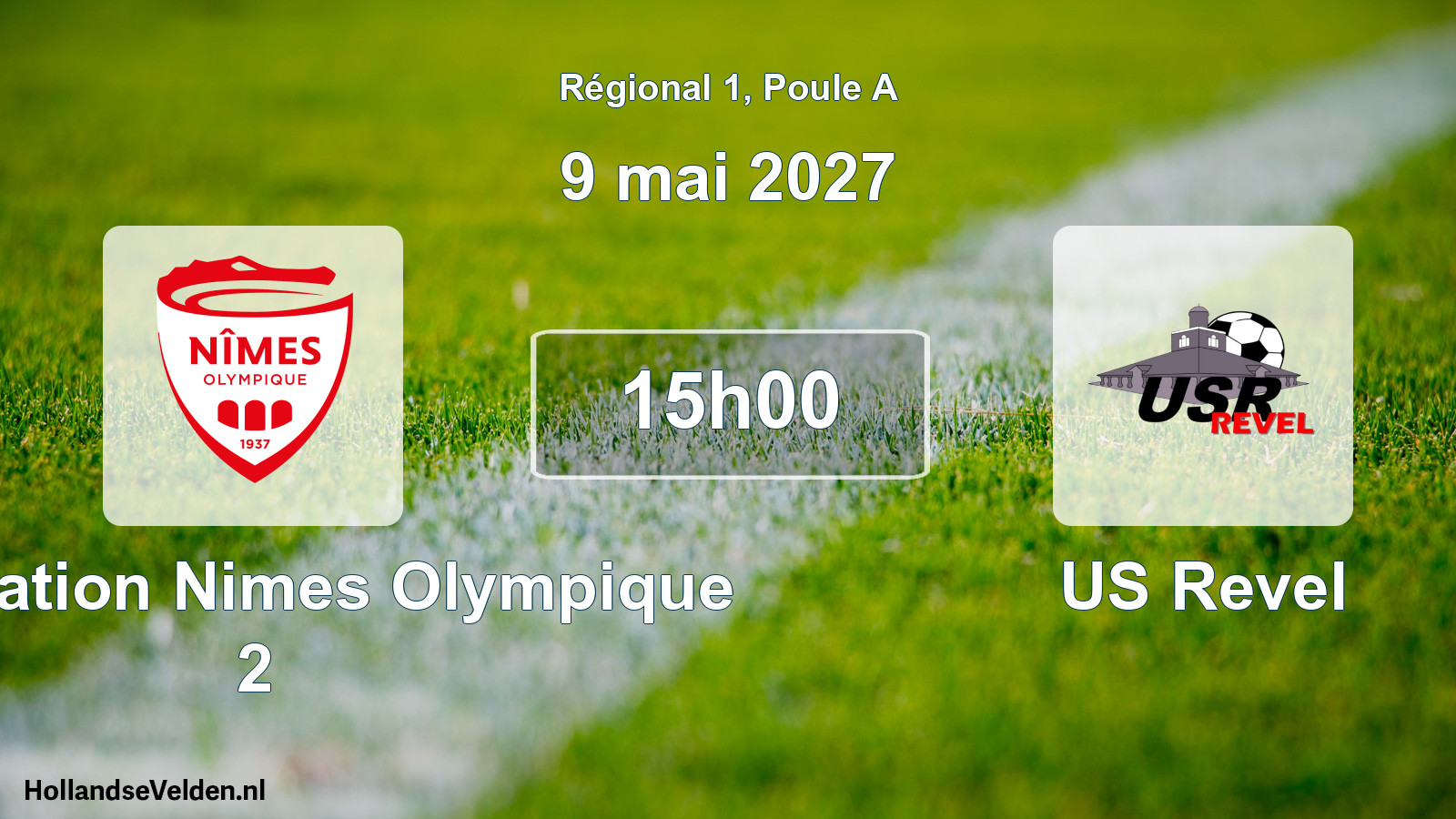 Match programmé: Association Nimes Olympique 2 - US Revel (9 mai 2027)