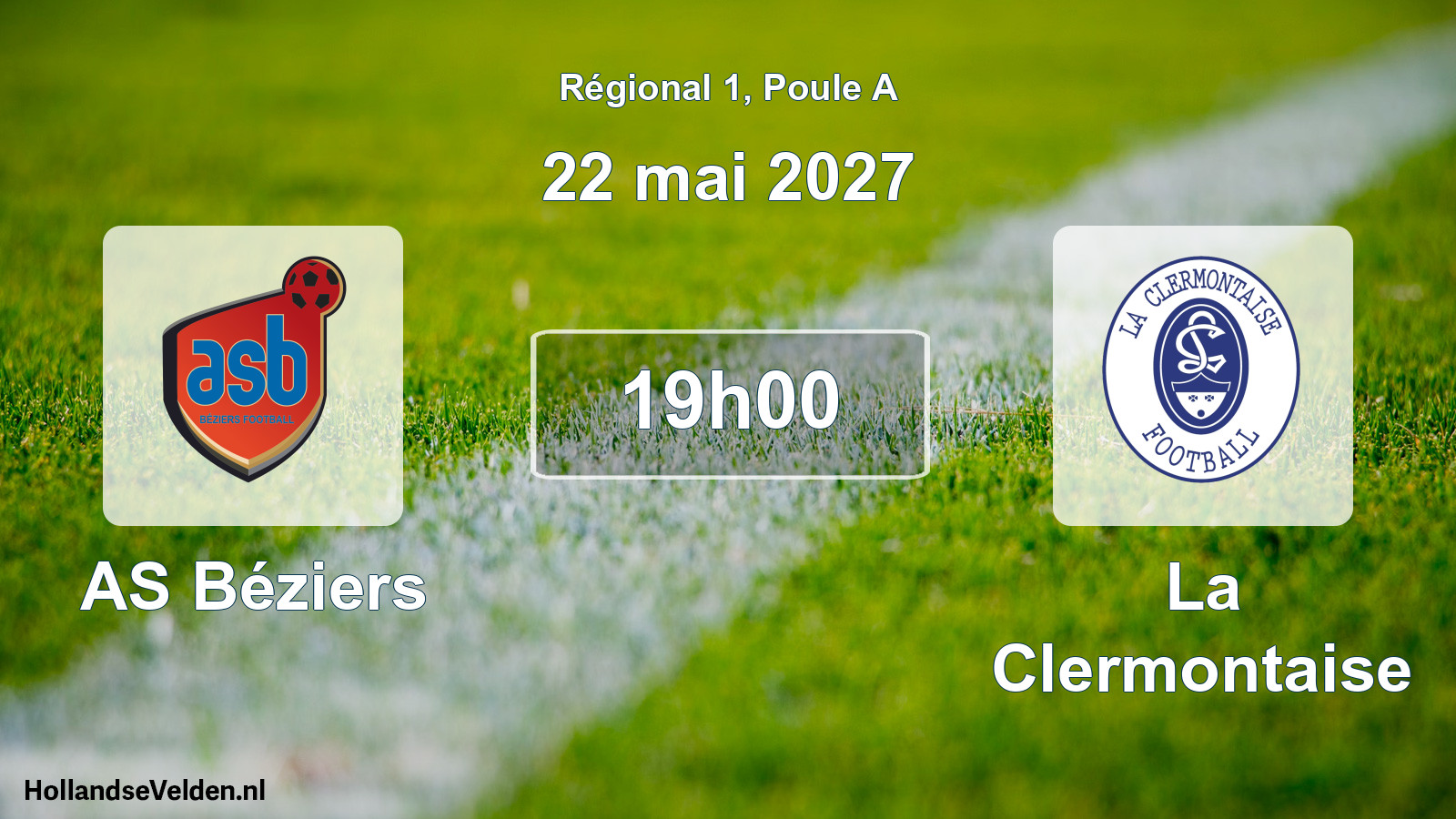 Match programmé: AS Béziers - La Clermontaise (22 mai 2027)