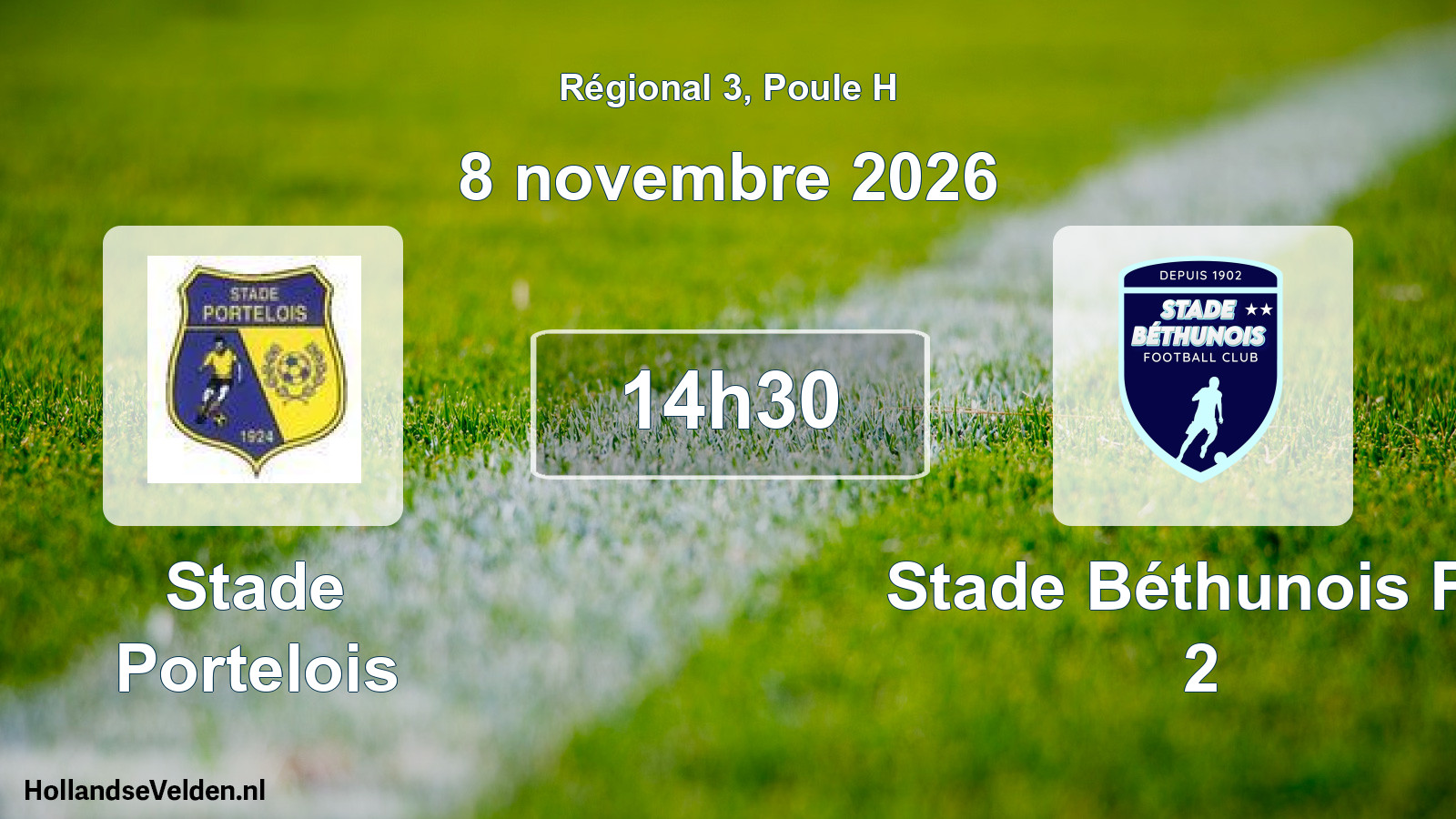 Scheduled Match: Stade Portelois - Stade Béthunois FC 2 (8 November 2026)