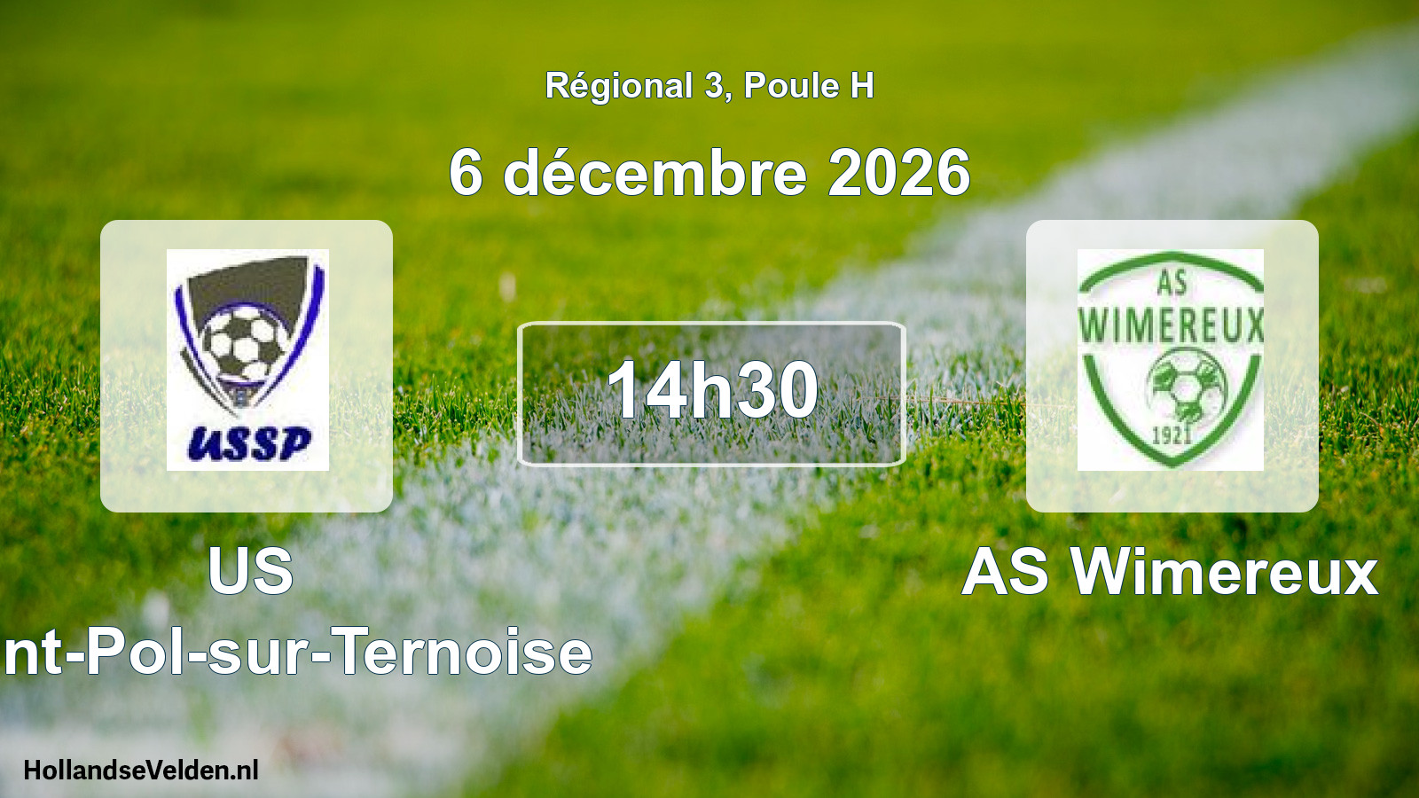 Scheduled Match: US Saint-Pol-sur-Ternoise - AS Wimereux (6 December 2026)