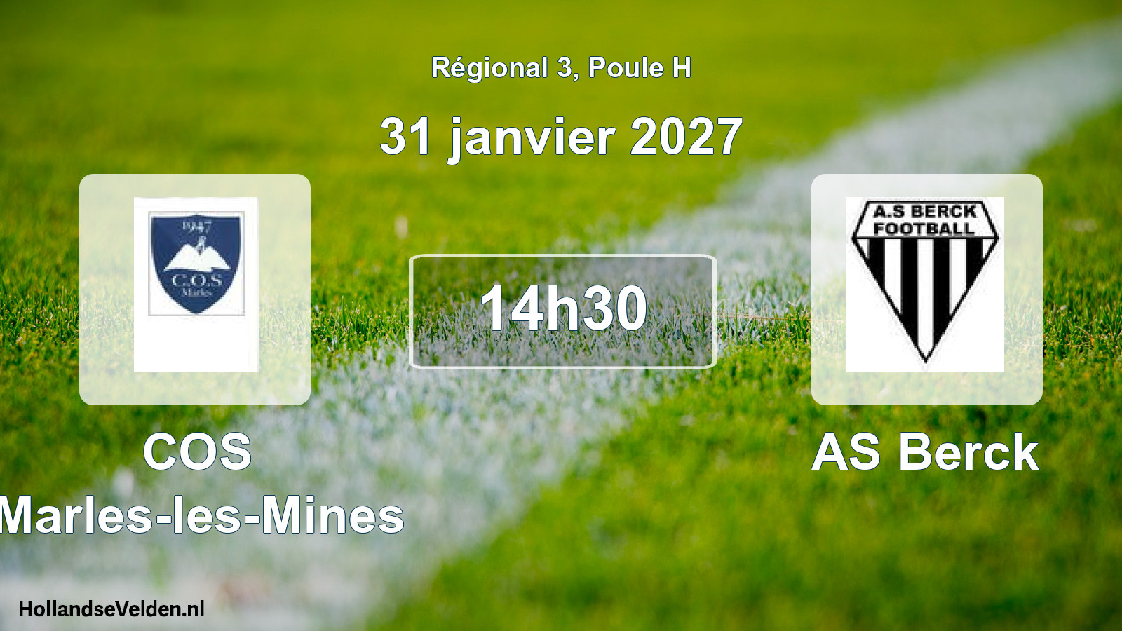 Scheduled Match: COS Marles-les-Mines - AS Berck (31 January 2027)