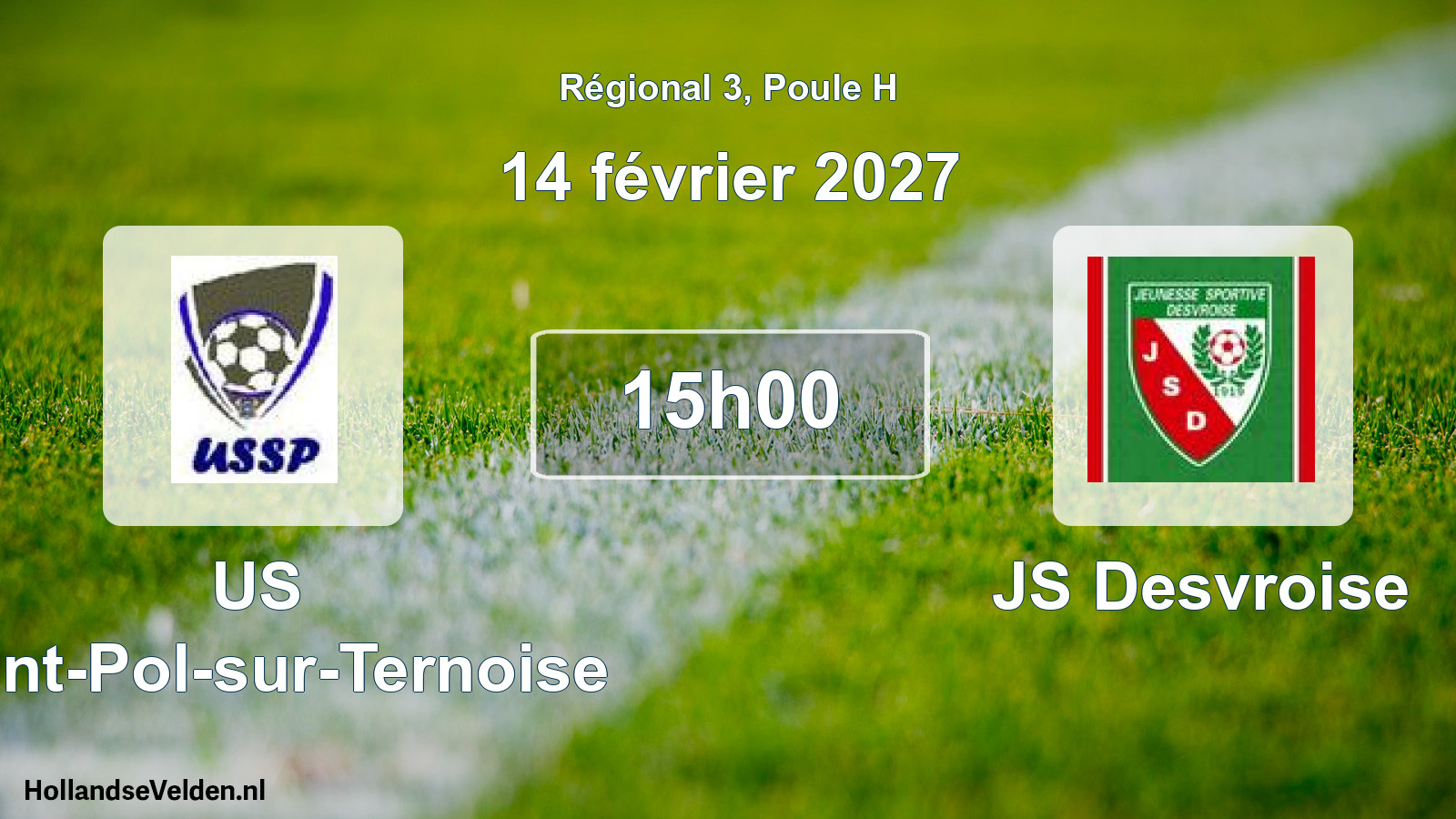 Scheduled Match: US Saint-Pol-sur-Ternoise - JS Desvroise (14 February 2027)