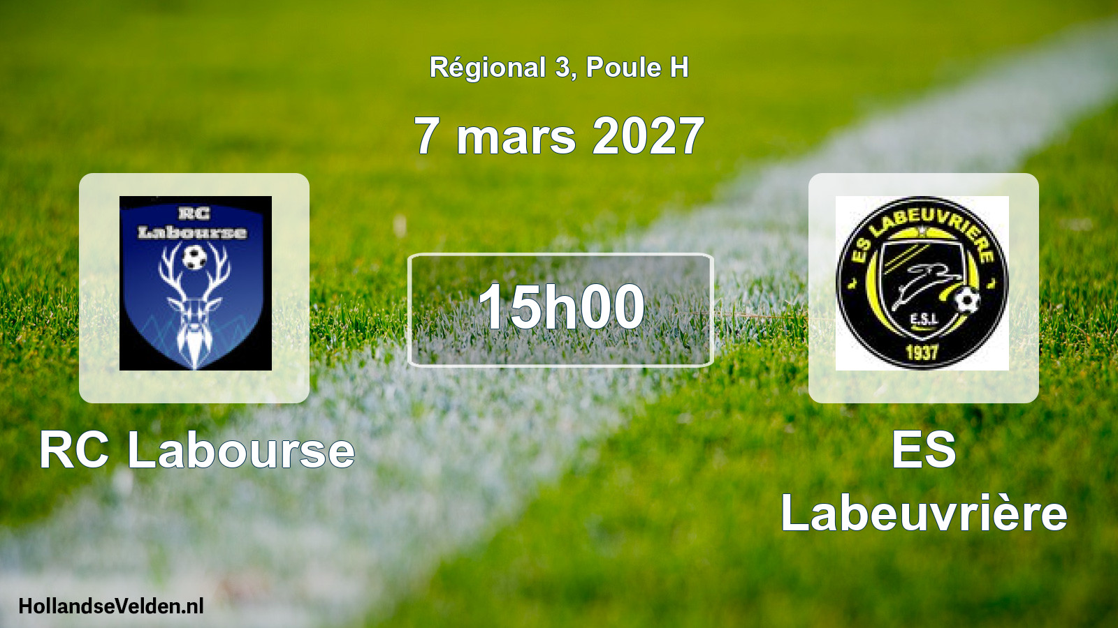Scheduled Match: RC Labourse - ES Labeuvrière (7 March 2027)