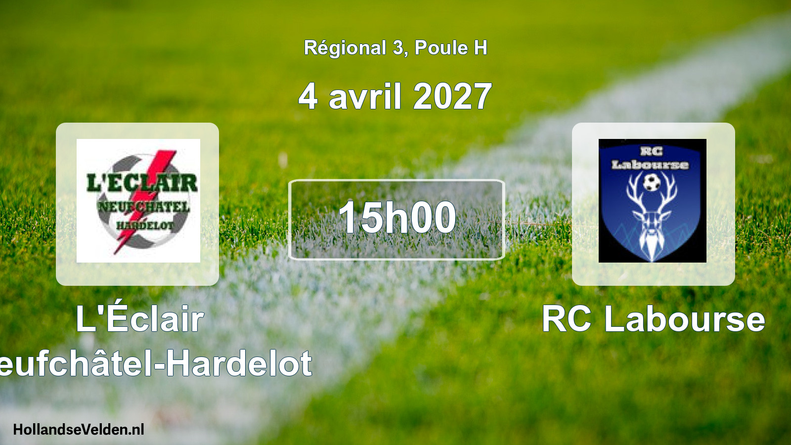 Scheduled Match: L'Éclair Neufchâtel-Hardelot - RC Labourse (4 April 2027)