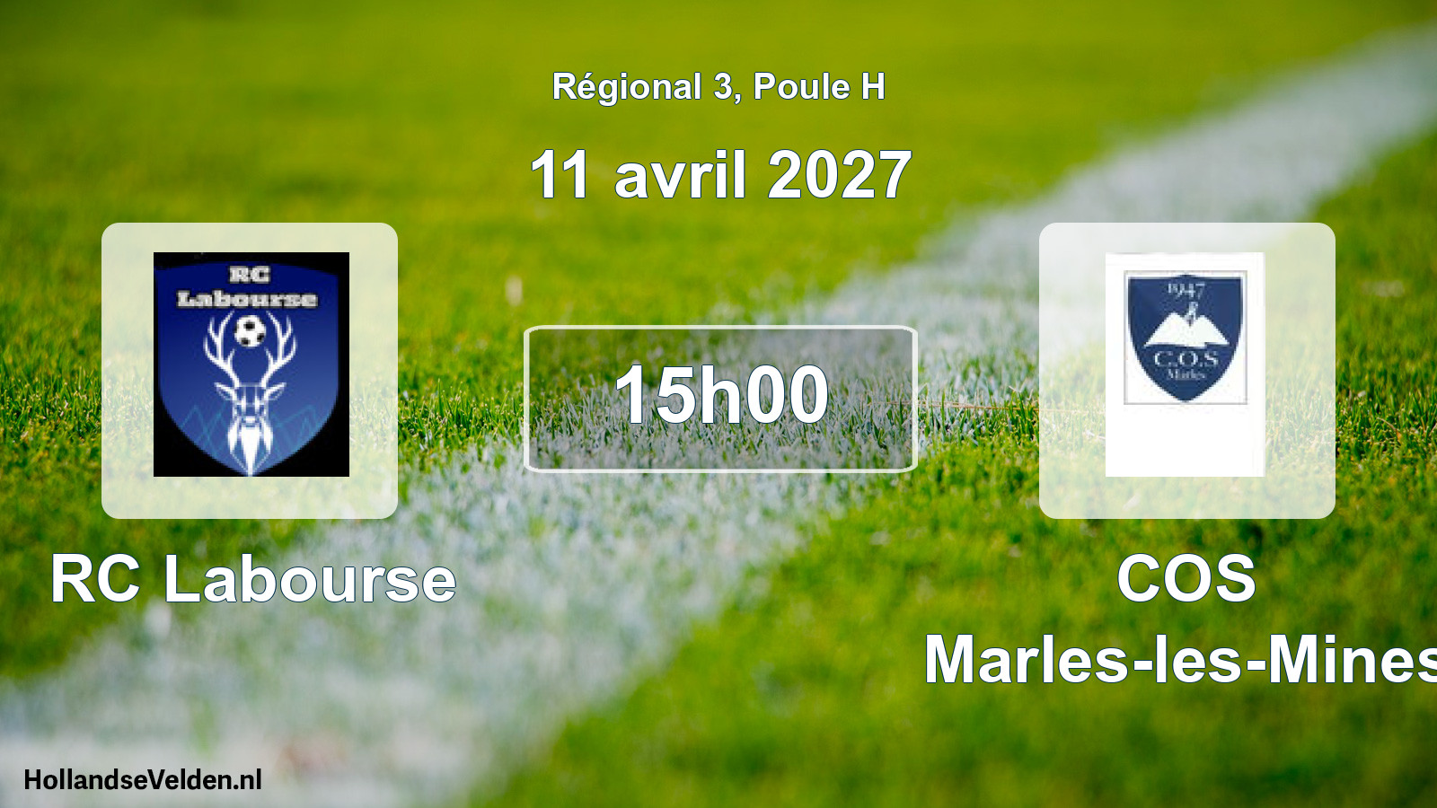 Scheduled Match: RC Labourse - COS Marles-les-Mines (11 April 2027)