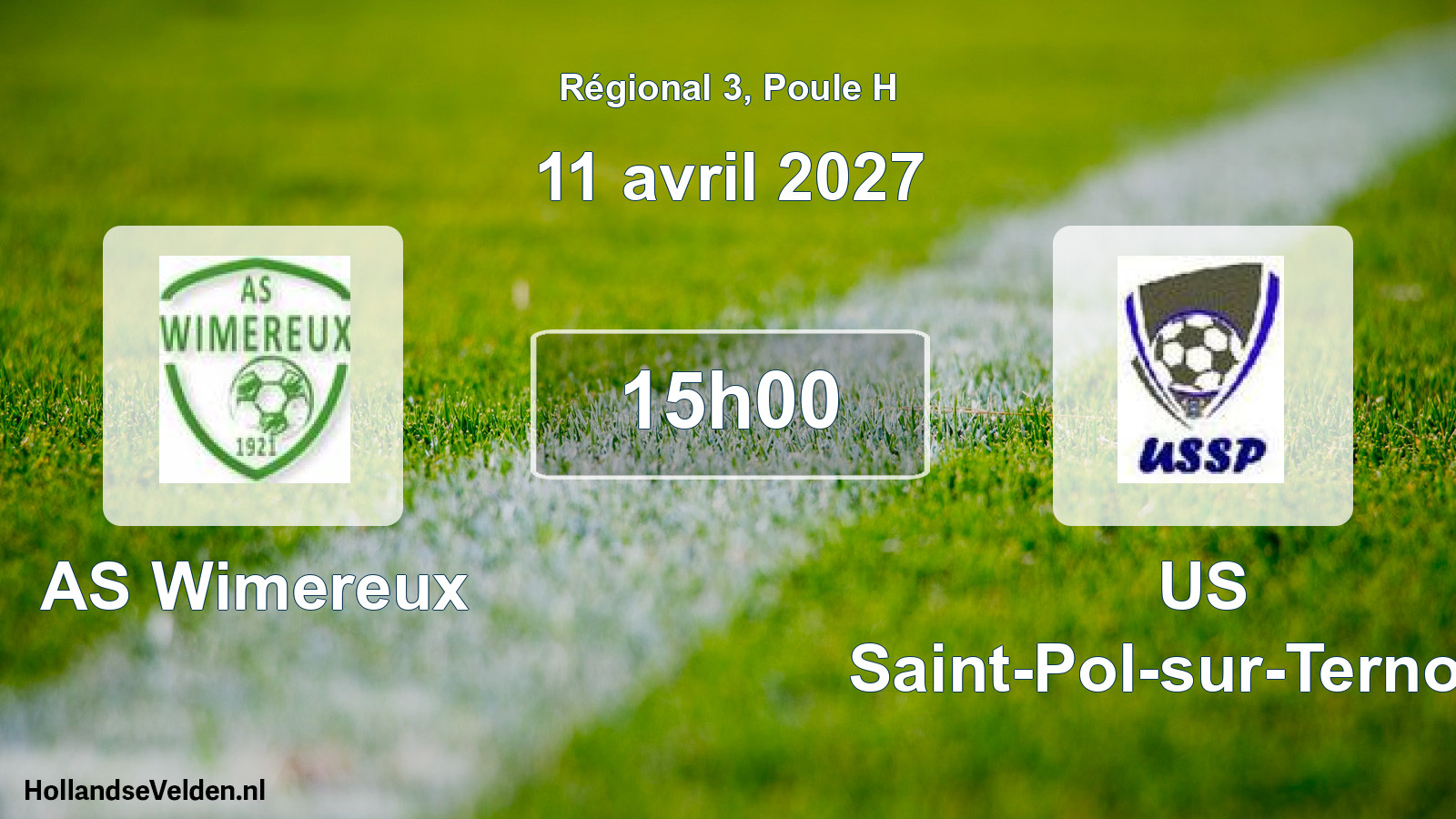Scheduled Match: AS Wimereux - US Saint-Pol-sur-Ternoise (11 April 2027)