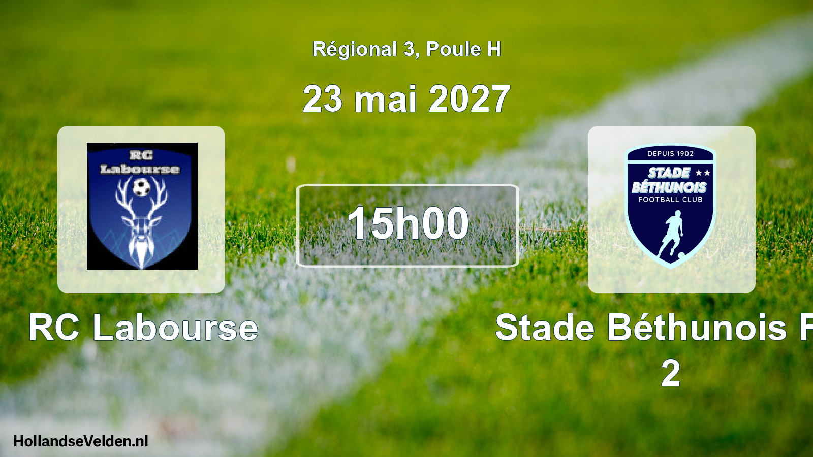 Geplande wedstrijd: RC Labourse - Stade Béthunois FC 2 (23 mei 2027)