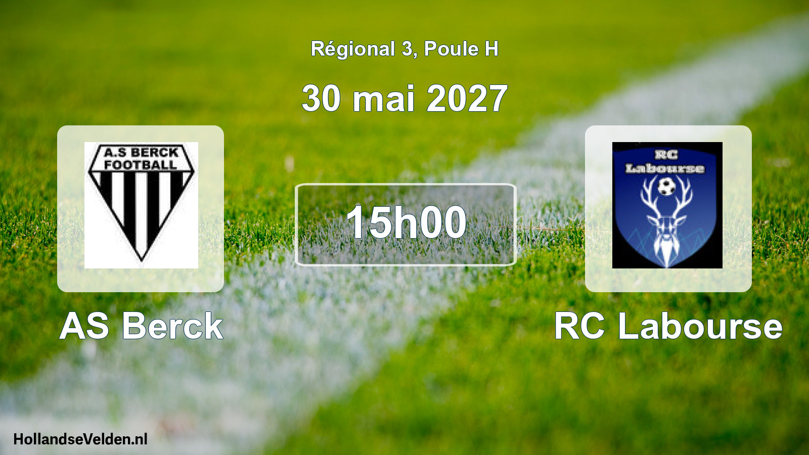 Match programmé: AS Berck - RC Labourse (30 mai 2027)