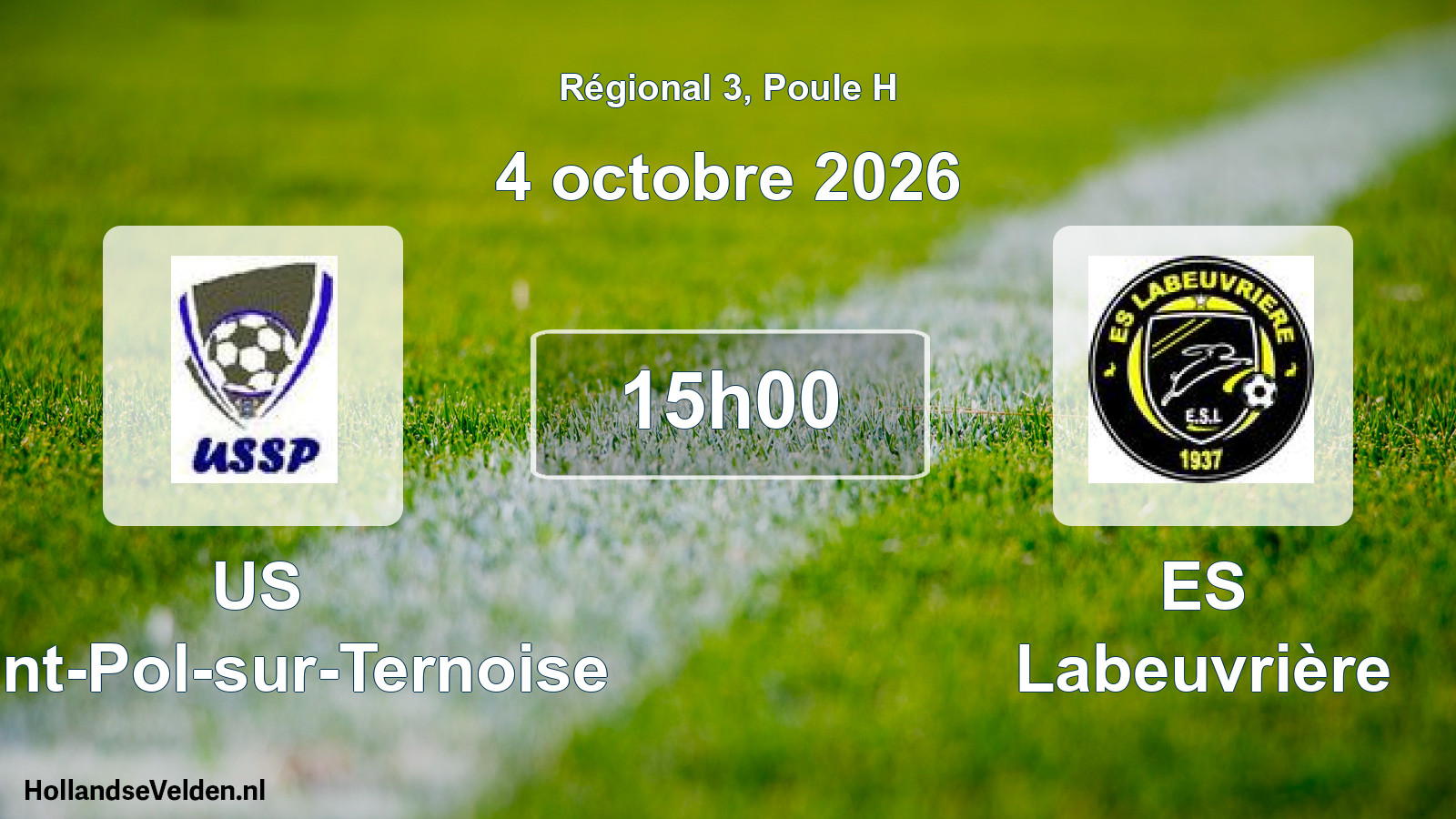 Scheduled Match: US Saint-Pol-sur-Ternoise - ES Labeuvrière (4 October 2026)