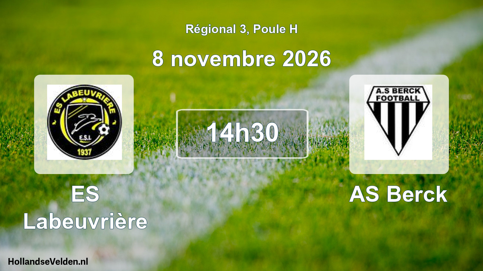 Scheduled Match: ES Labeuvrière - AS Berck (8 November 2026)