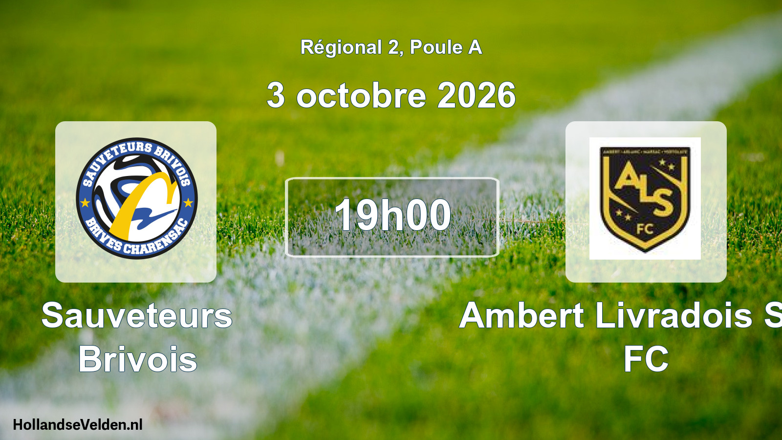 Scheduled Match: Sauveteurs Brivois - Ambert Livradois Sud FC (3 October 2026)