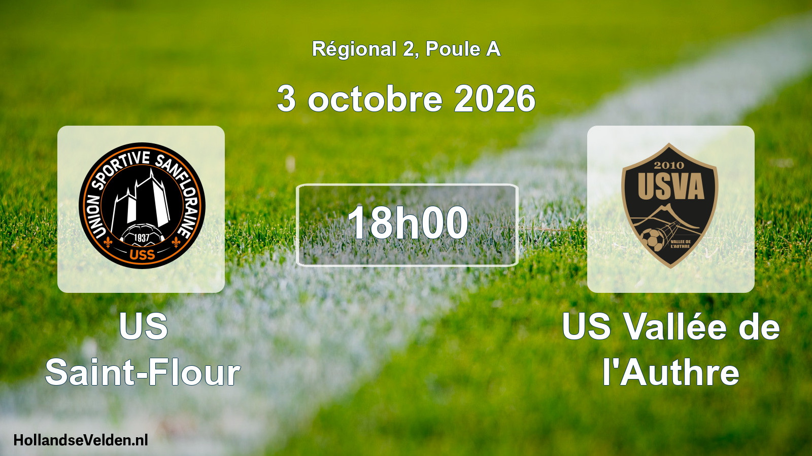 Scheduled Match: US Saint-Flour - US Vallée de l'Authre (3 October 2026)