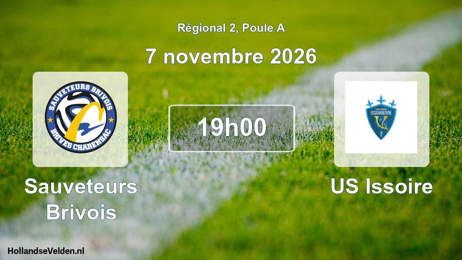 Match programmé: Sauveteurs Brivois - US Issoire (7 novembre 2026)