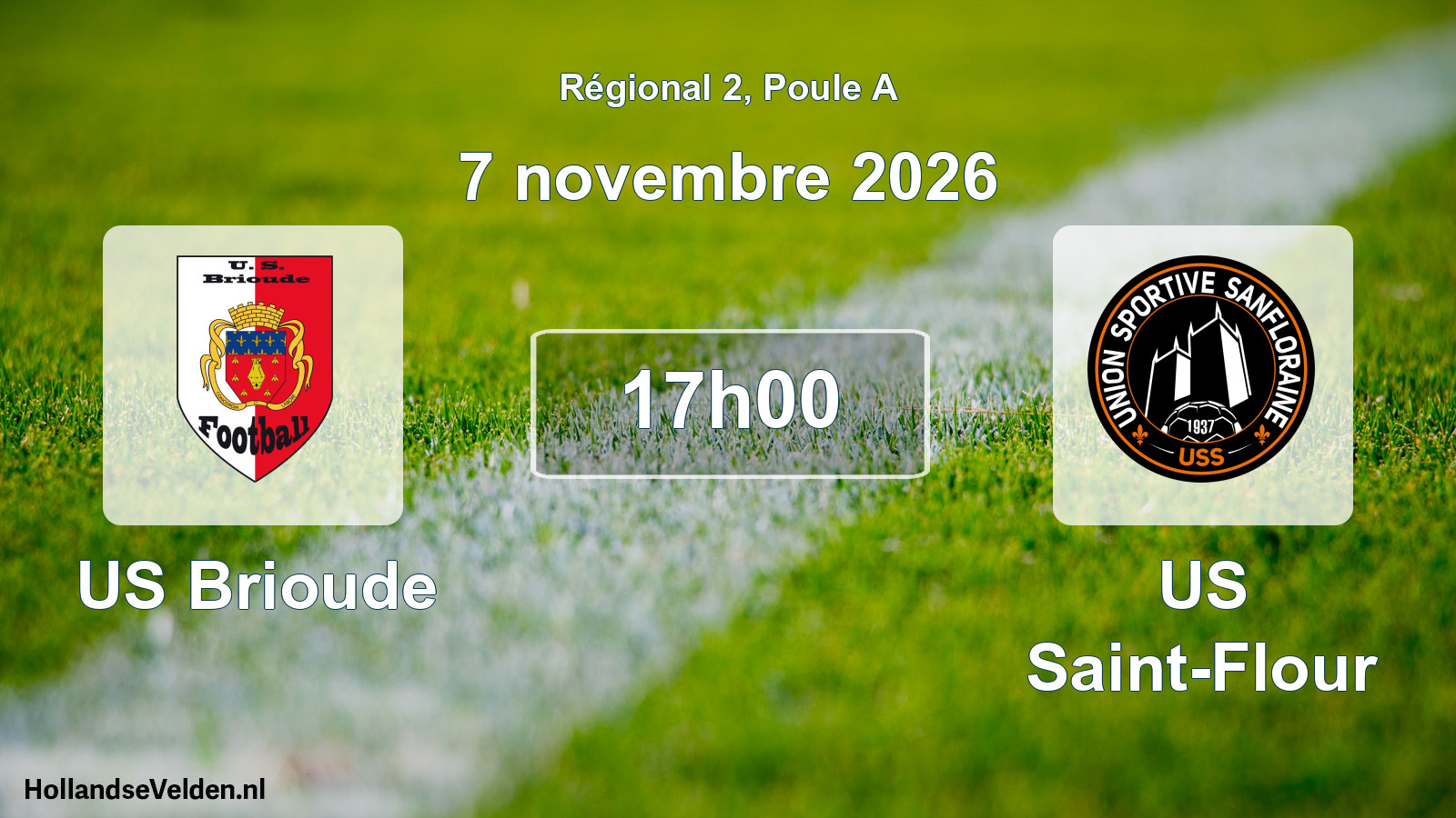 Match programmé: US Brioude - US Saint-Flour (7 novembre 2026)