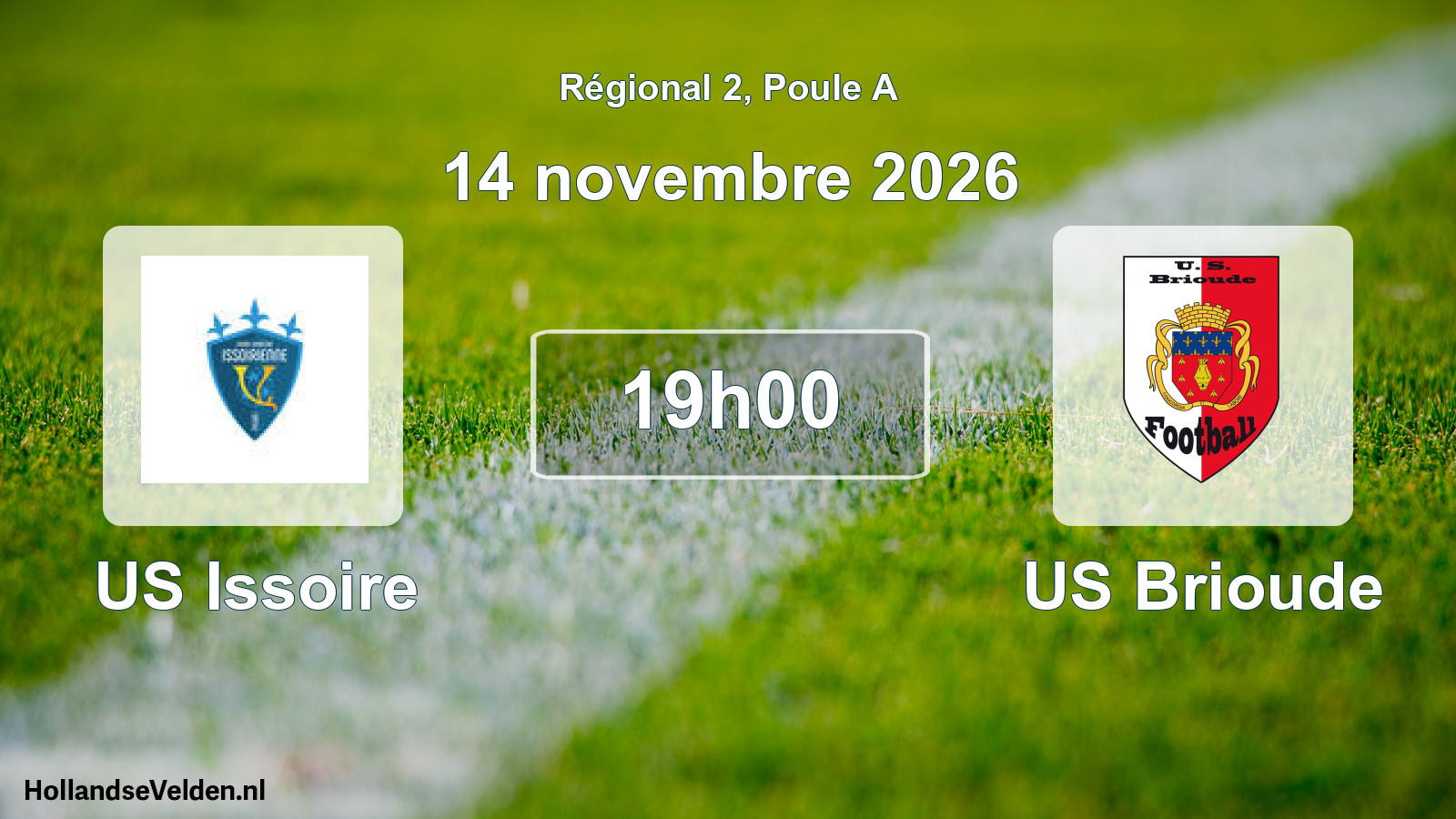 Match programmé: US Issoire - US Brioude (14 novembre 2026)