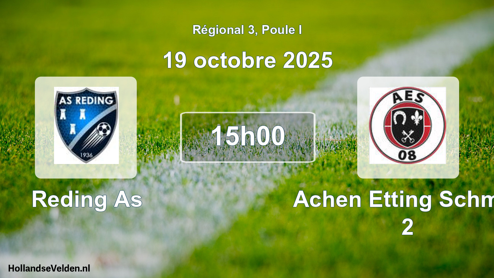 Geplande wedstrijd: Reding As - Achen Etting Schmitt 2 (19 octobre 2025)