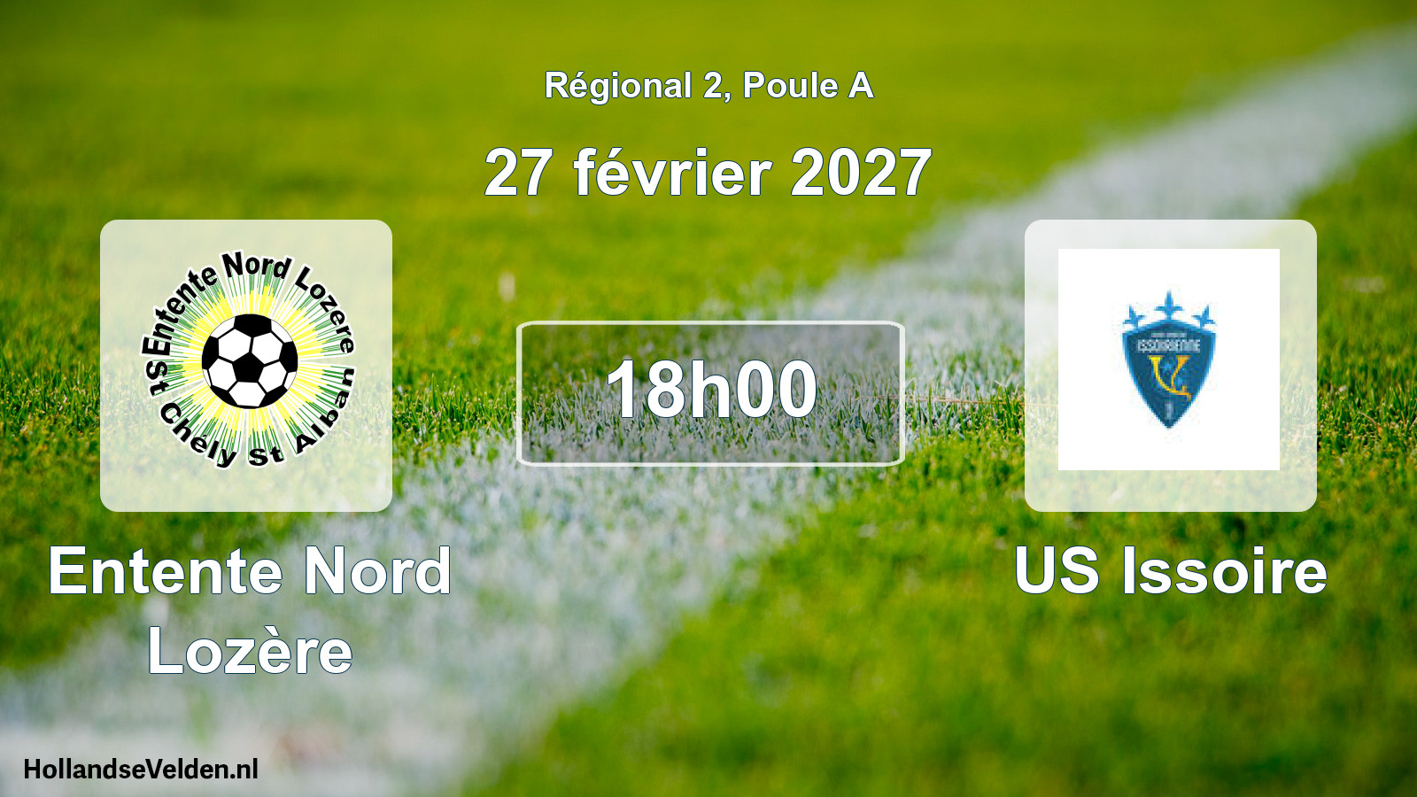 Scheduled Match: Entente Nord Lozère - US Issoire (27 February 2027)