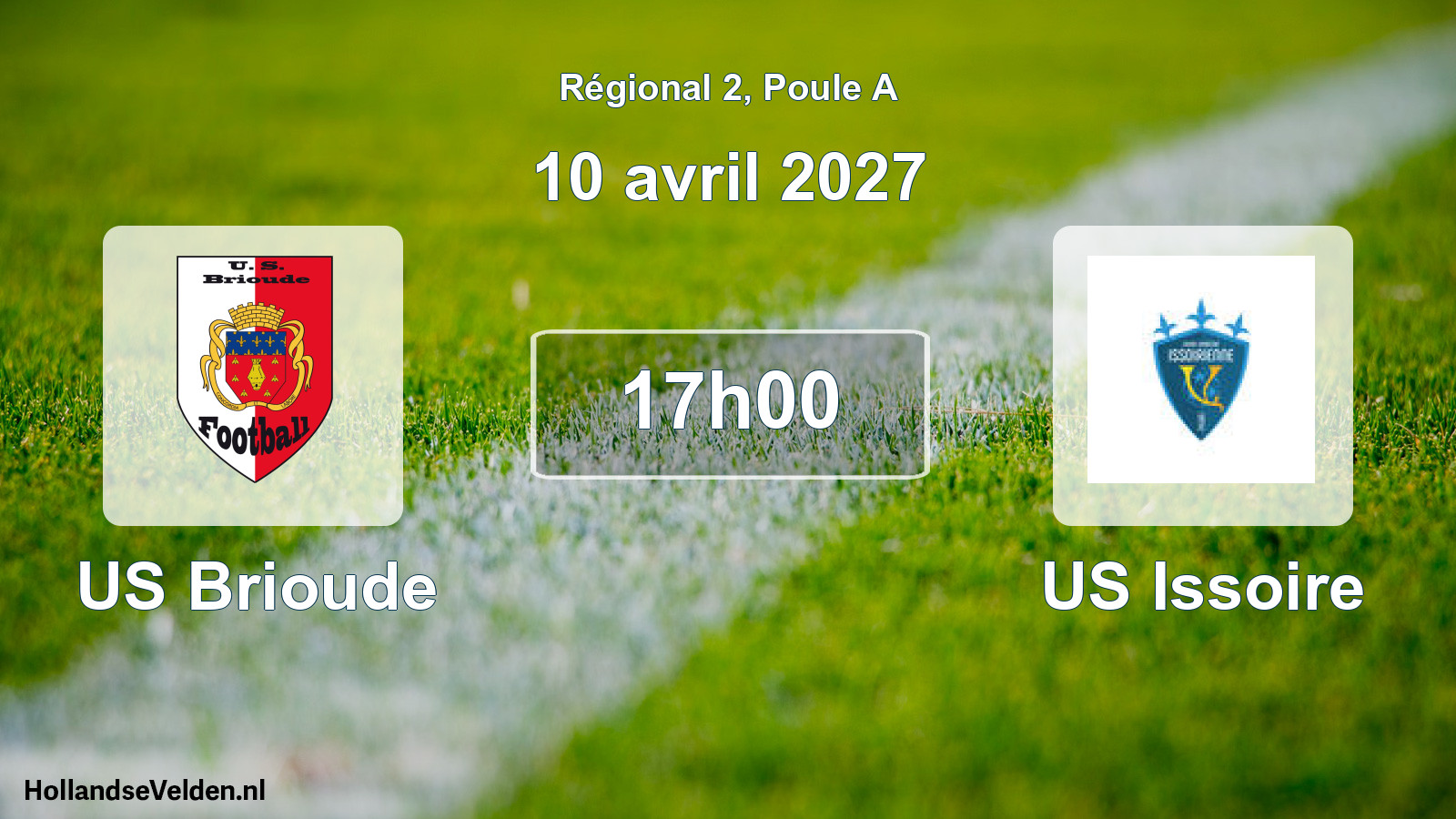 Match programmé: US Brioude - US Issoire (10 avril 2027)