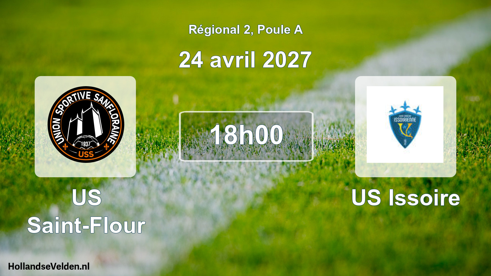 Match programmé: US Saint-Flour - US Issoire (24 avril 2027)