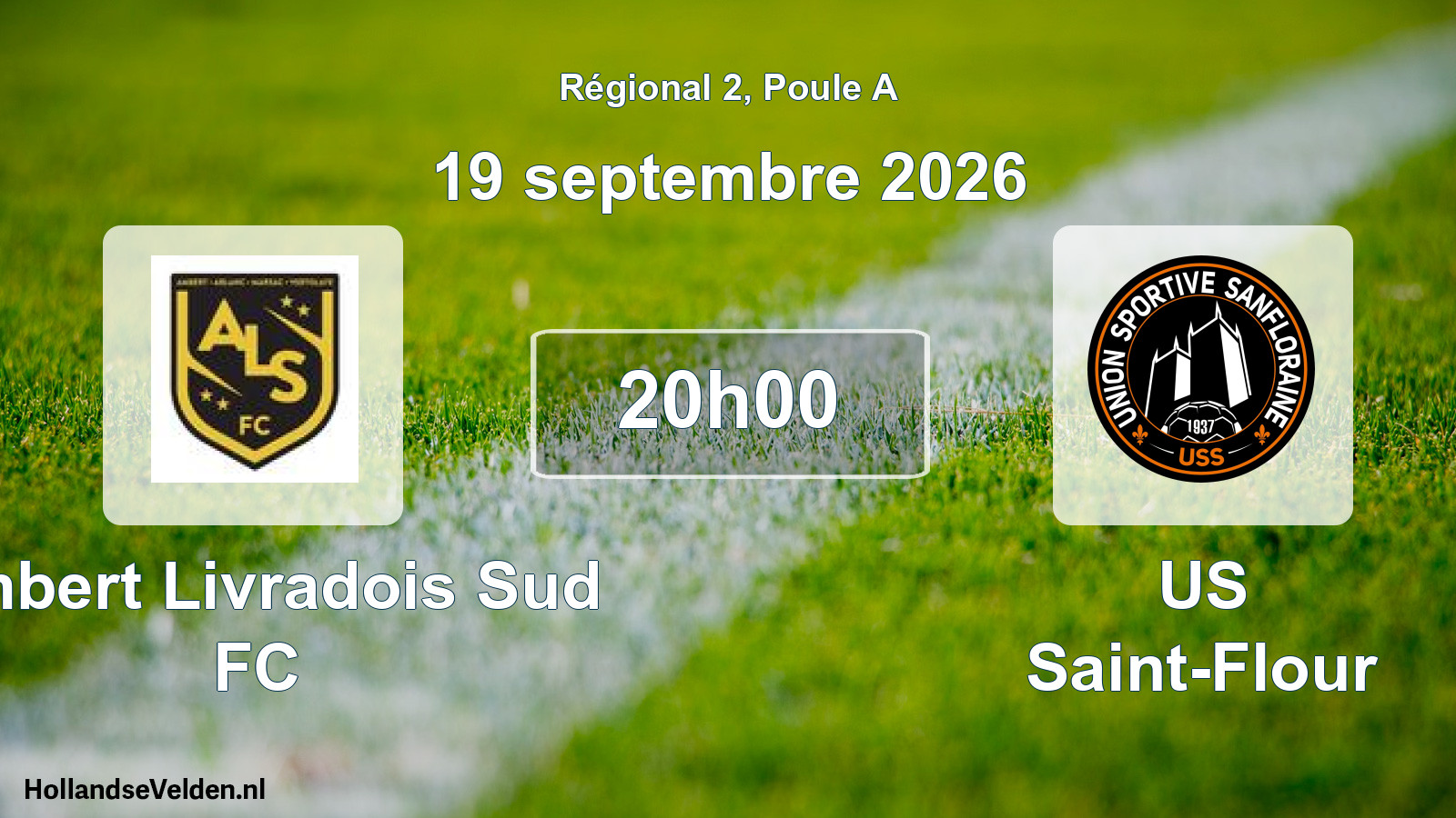 Match programmé: Ambert Livradois Sud FC - US Saint-Flour (19 septembre 2026)